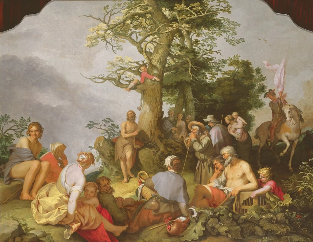 Predicazione di Giovanni Battista - Johnny van Haeften Gallery, London